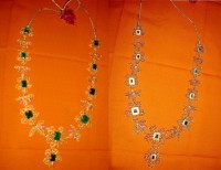 Emerald Necklace Filigree Work
